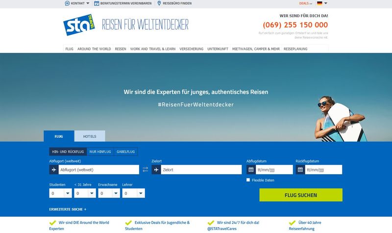 Erfahrungen: STA Travel